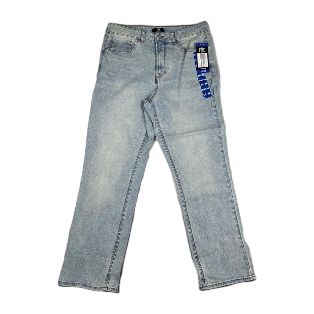 Frye Jeans Womens Size 10/30 High Rise Stevie Wash Cropped Blue Denim‎ Pants New
